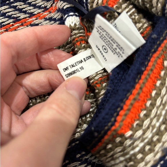 DIANEVONFURSTENBERG • Women’s Taletha Mixed Knit Cardigan Sweater Multicolor M - Picture 9 of 9